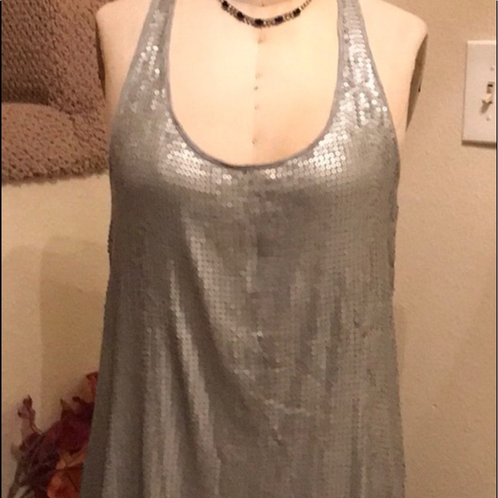 Michael Kors Silver Sequin Dress